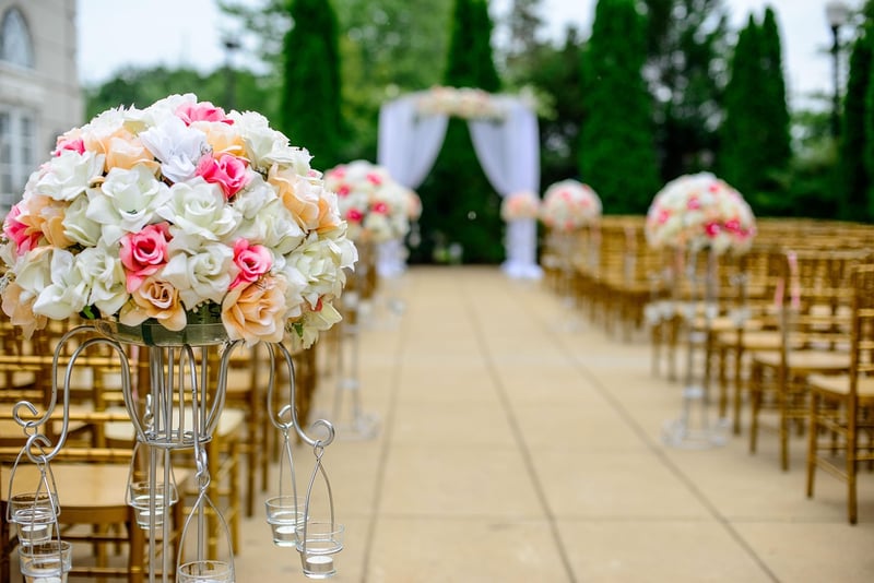 Wedding Archway with Flowers