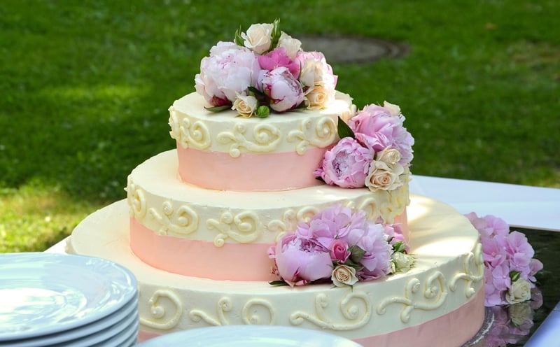 Metallic Wedding Cake